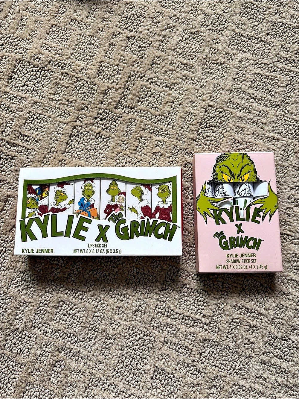 Kylie Cosmetics Kylie X The Grinch Lipstick Set and Shadow Stick Set